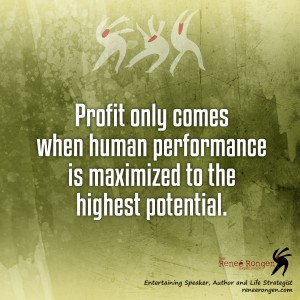 Profit only comes quote image